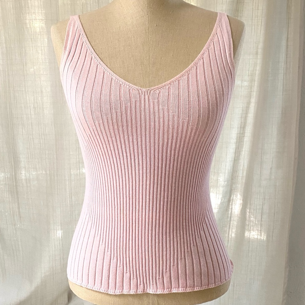Banana Republic Light Pink Cotton tank, size small